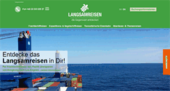 Desktop Screenshot of langsamreisen.de