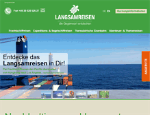 Tablet Screenshot of langsamreisen.de